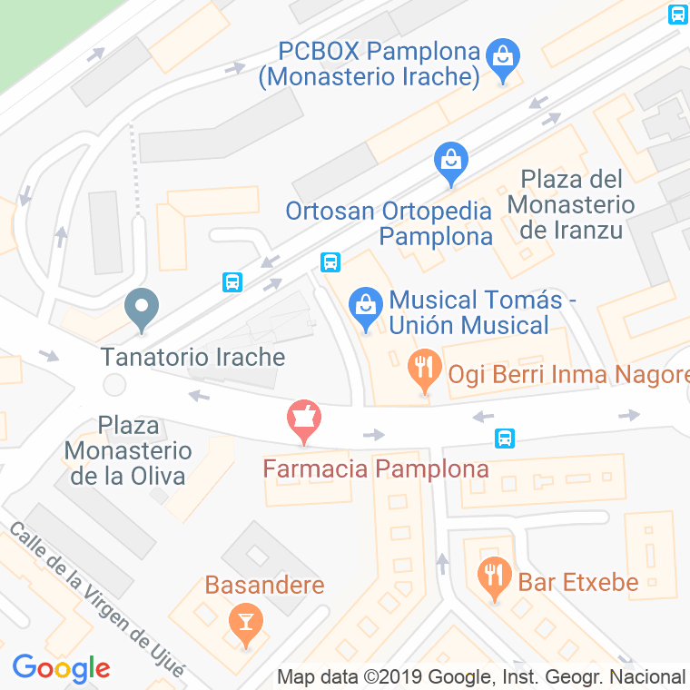 Código Postal calle Asuncion, La en Pamplona