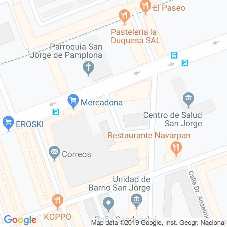 Código Postal calle Doctor Lucea en Pamplona