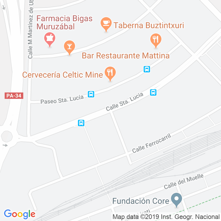 Código Postal calle Santa Lucia, De, paseo en Pamplona