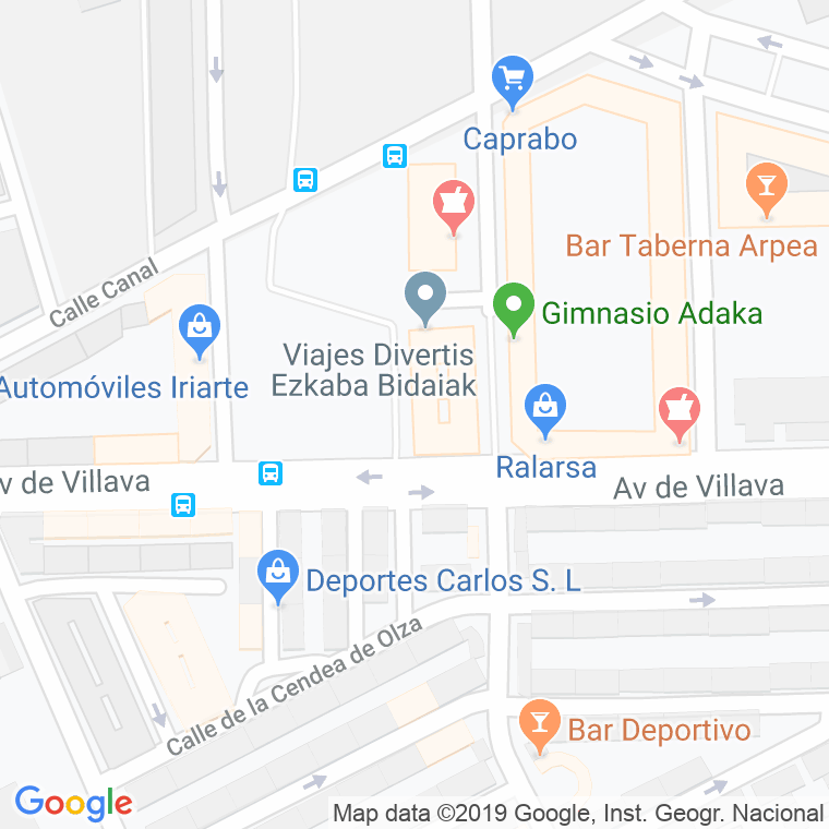 Código Postal calle Aranzazu, travesia en Pamplona