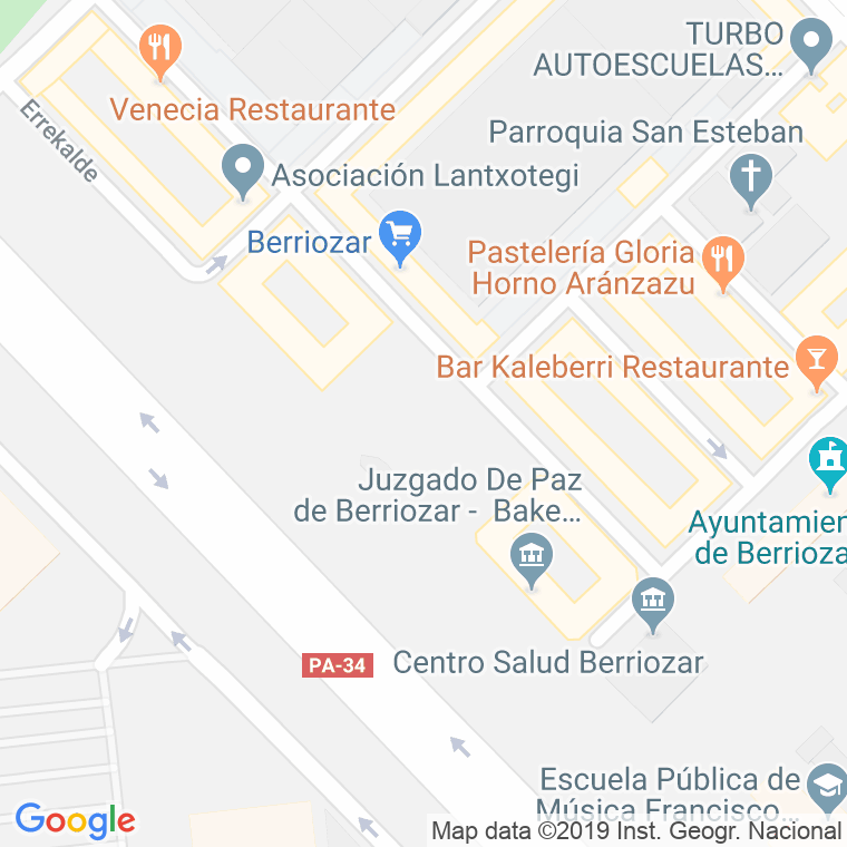 Código Postal calle Eguzki, plaza en Pamplona