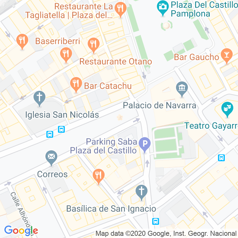 Código Postal calle Fueros (Ansoain) en Pamplona