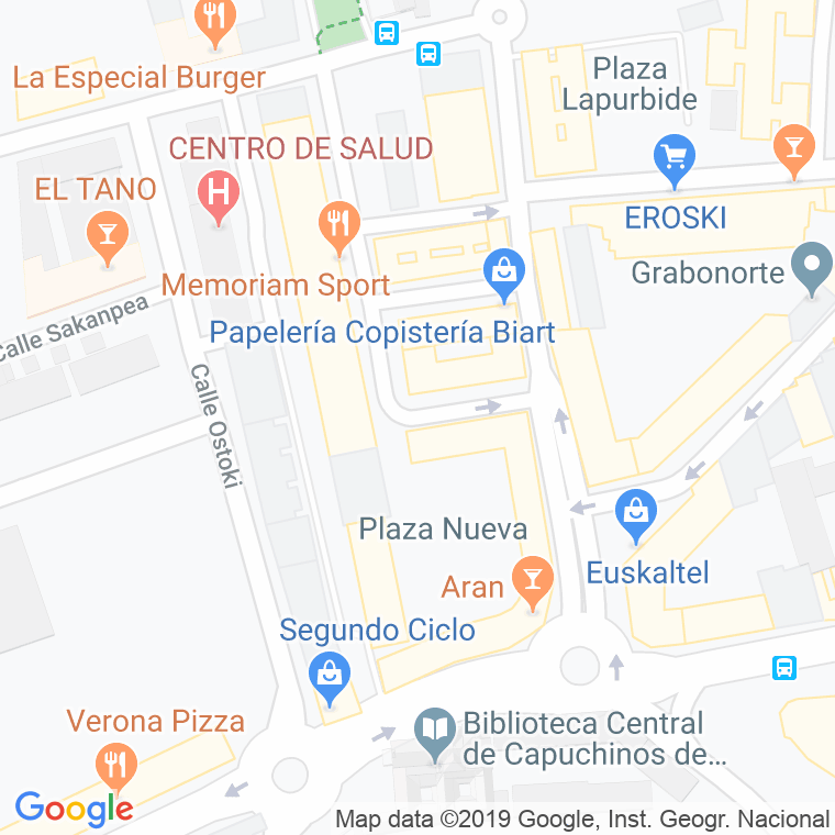 Código Postal calle Lerin, travesia en Pamplona