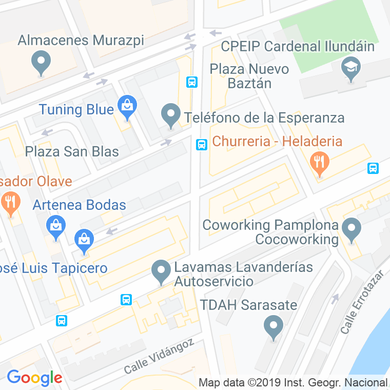 Código Postal calle Aita Maceda en Pamplona