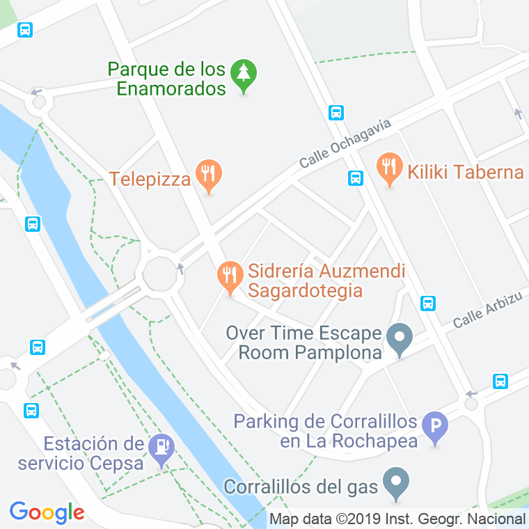 Código Postal calle Esparza De Salazar en Pamplona
