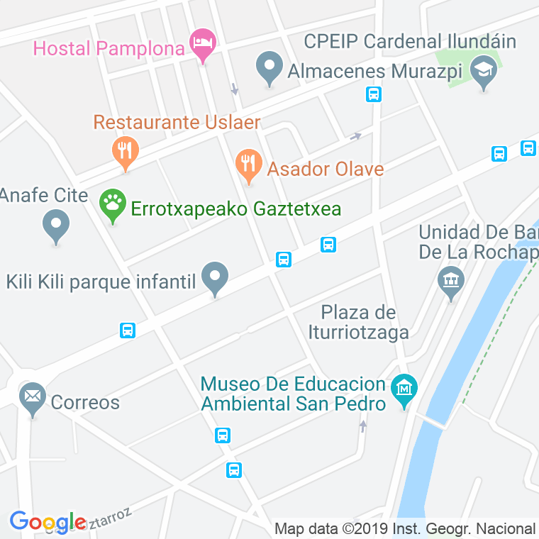Código Postal calle Garde en Pamplona