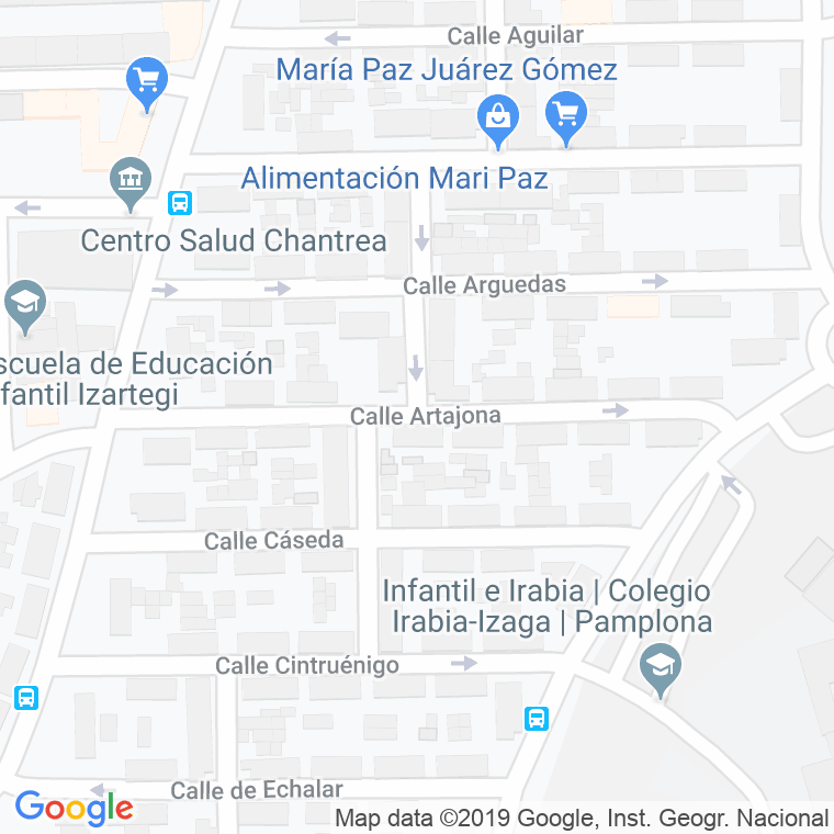 Código Postal calle Artajona en Pamplona