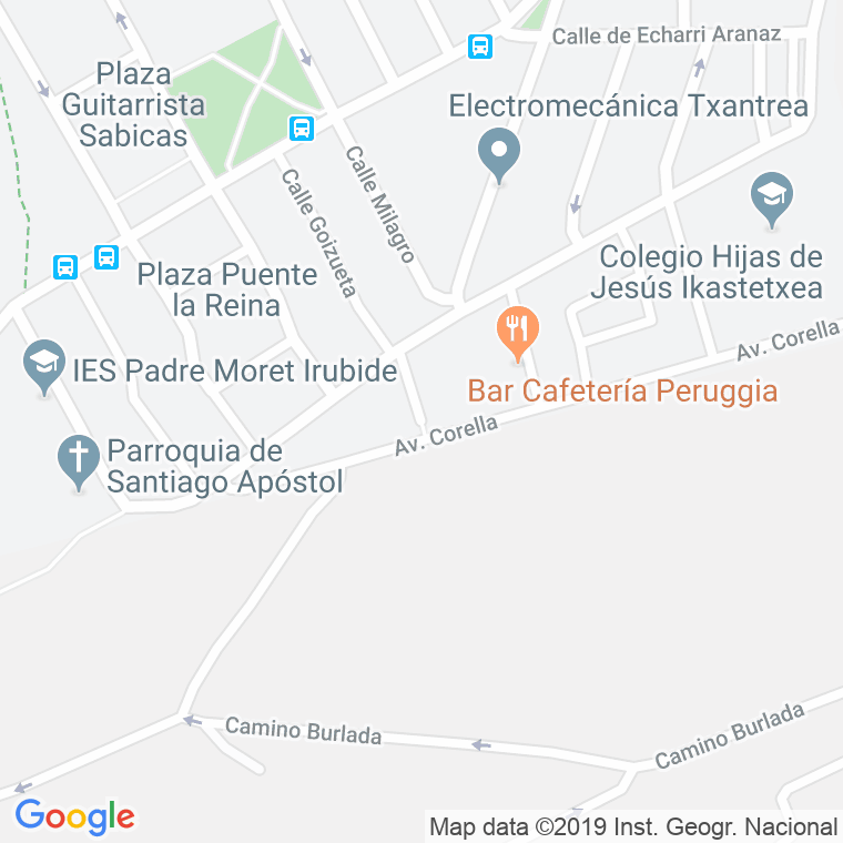 Código Postal calle Cascante en Pamplona