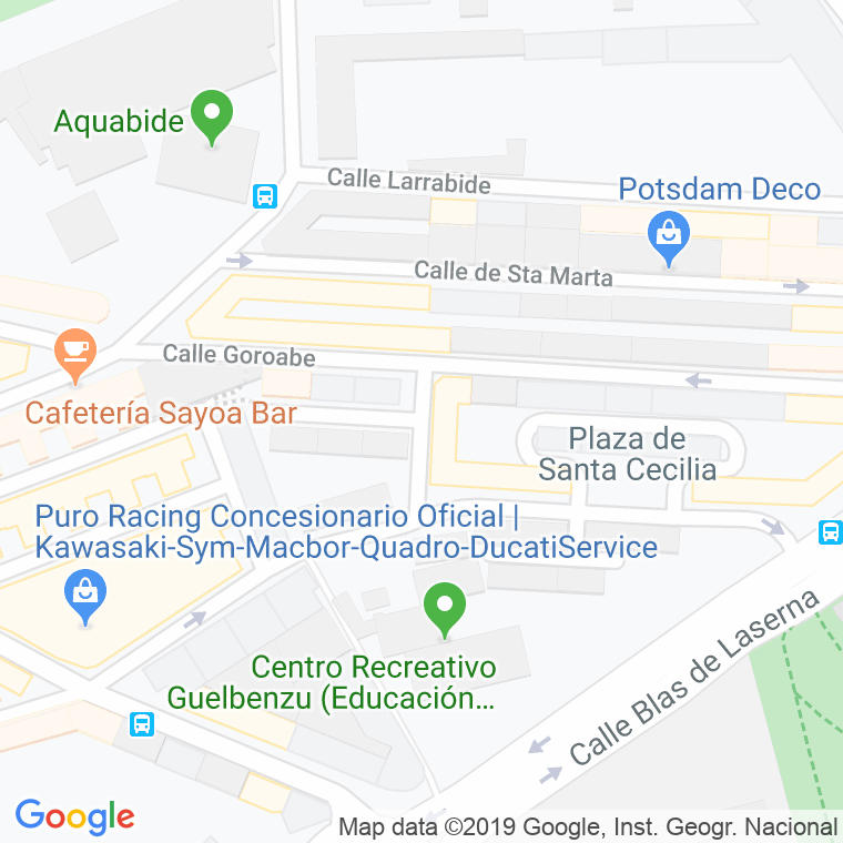 Código Postal calle Jesus Blasco en Pamplona