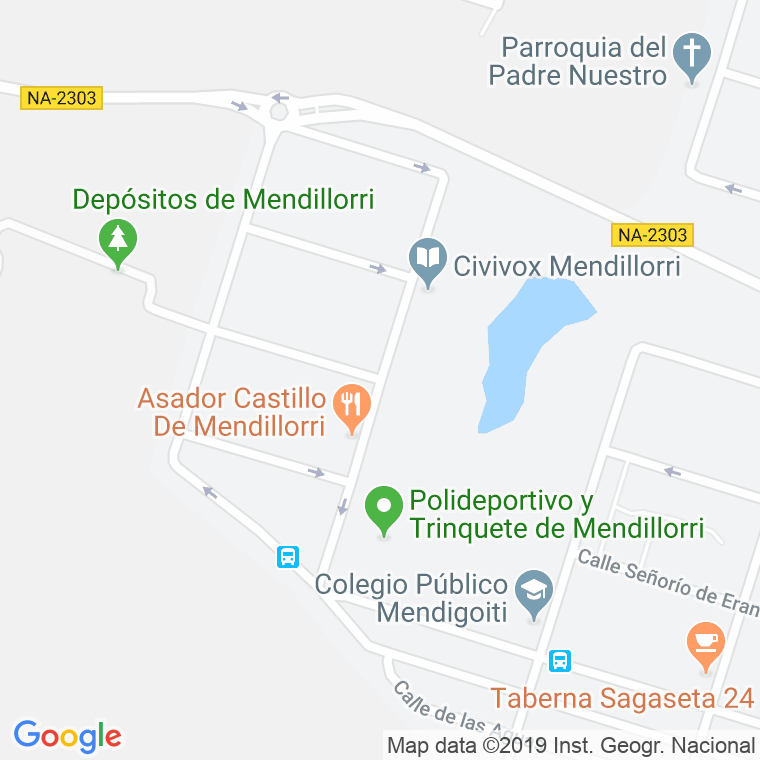 Código Postal calle Concejo De Sarriguren en Pamplona