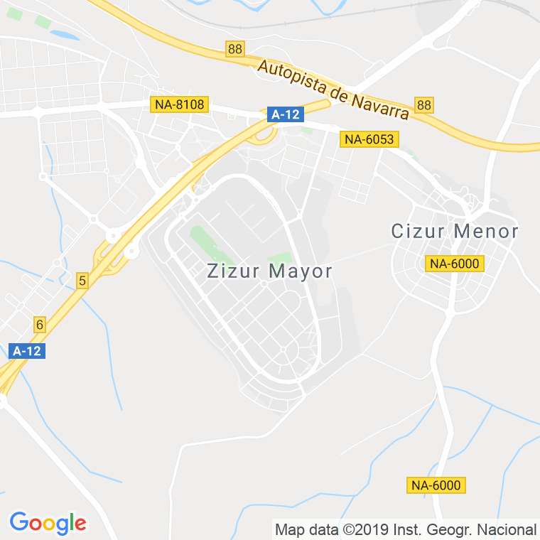 Código Postal de Zizur Mayor/zizur Nagusia en Navarra