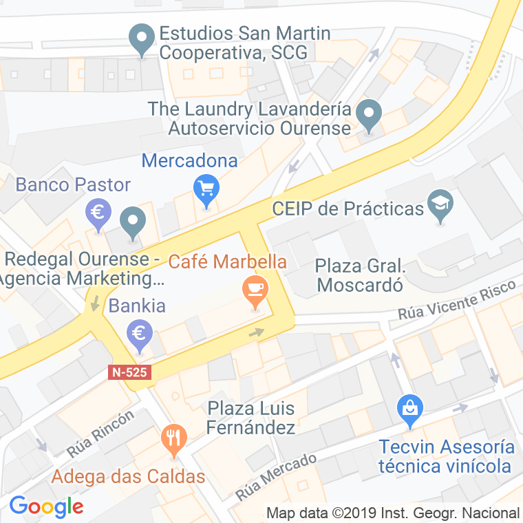 Código Postal calle Francisca Herrera Garrido en Ourense