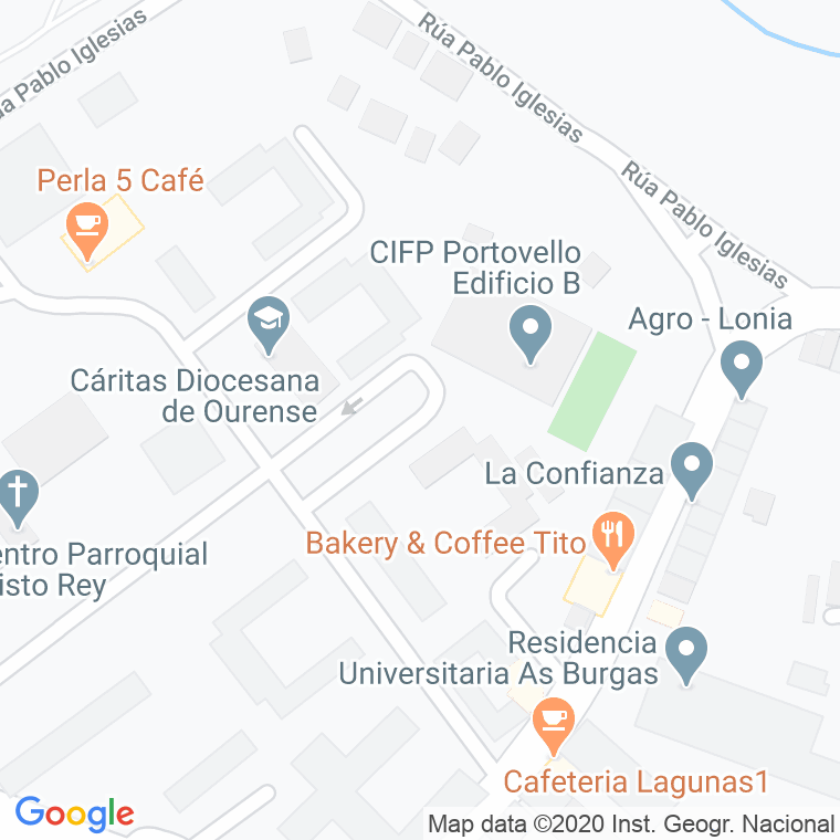 Código Postal calle Carballeira, De, praza en Ourense