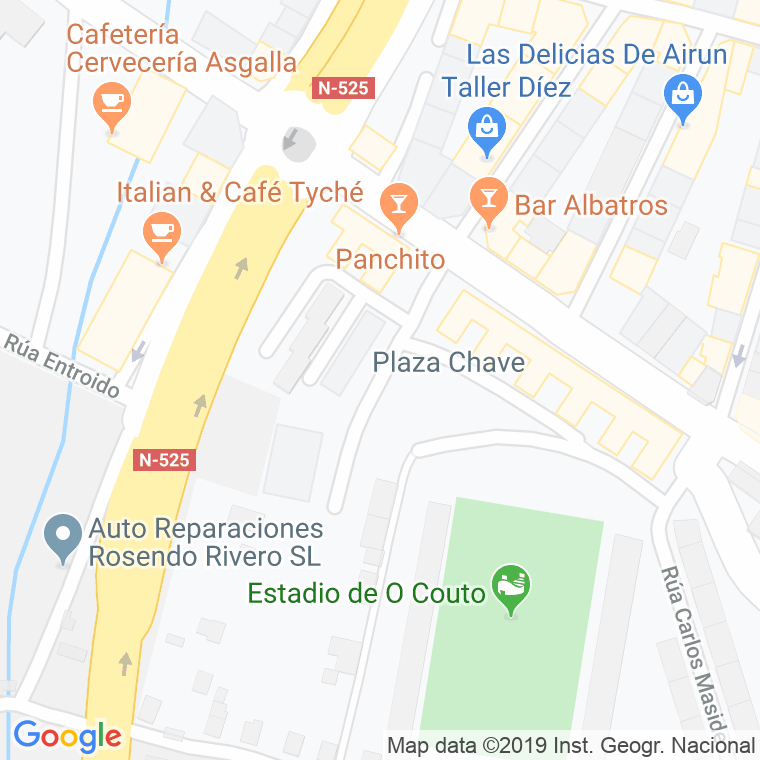 Código Postal calle Chave, praza en Ourense