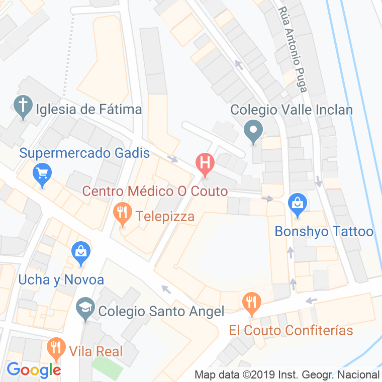 Código Postal calle Ensino en Ourense