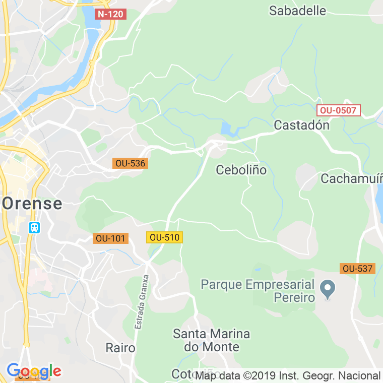 Código Postal calle Cerne en Ourense