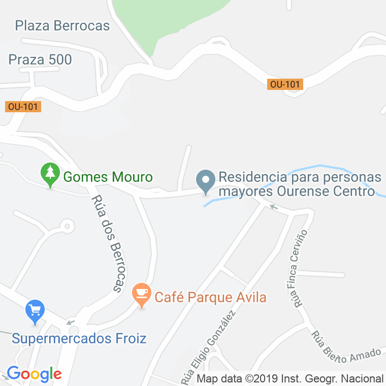 Código Postal calle Antigo Camiño, camiño en Ourense
