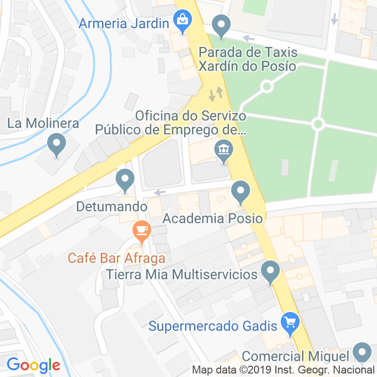 Código Postal calle Domingo Fontan Rodriguez en Ourense