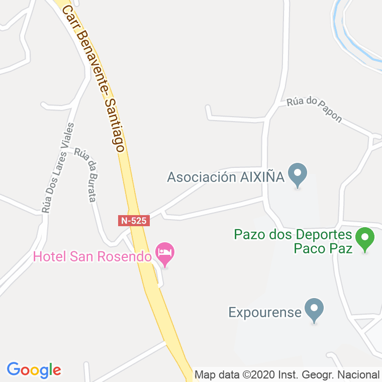 Código Postal calle Espeto en Ourense