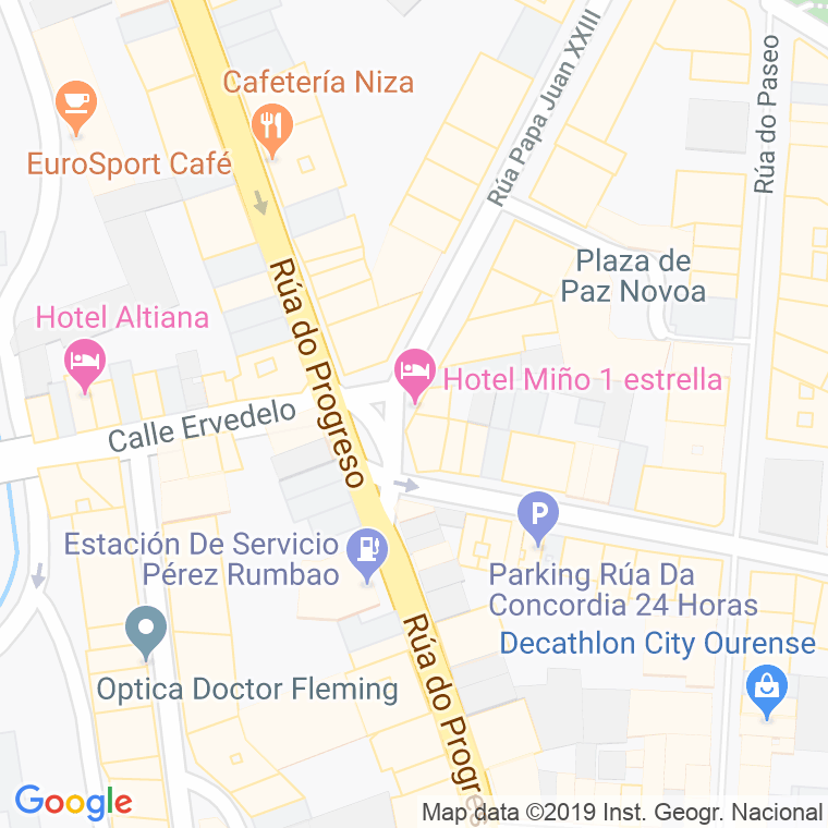 Código Postal calle Estrella en Ourense