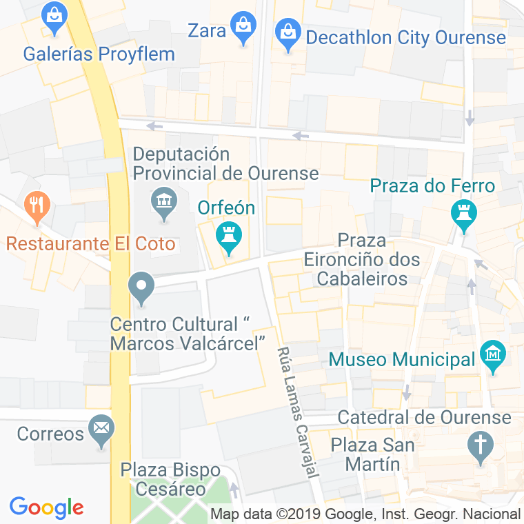Código Postal calle Eugenio Montes, plaza en Ourense
