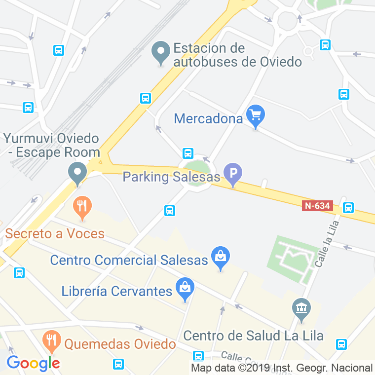 Código Postal calle Fray Ceferino   (Impares Del 1 Al 43)  (Pares Del 2 Al 36) en Oviedo