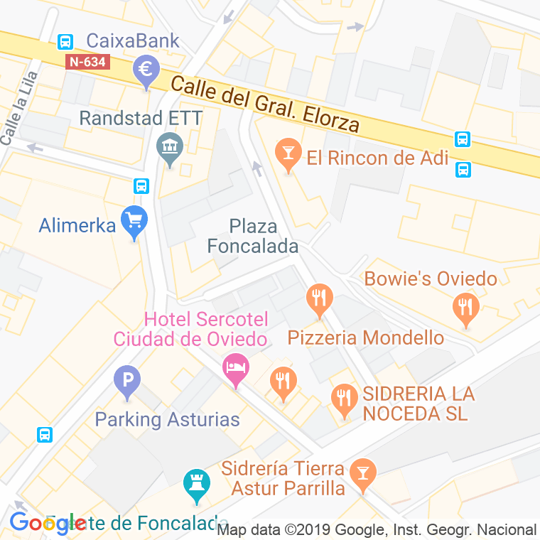 Código Postal calle Huertas en Oviedo