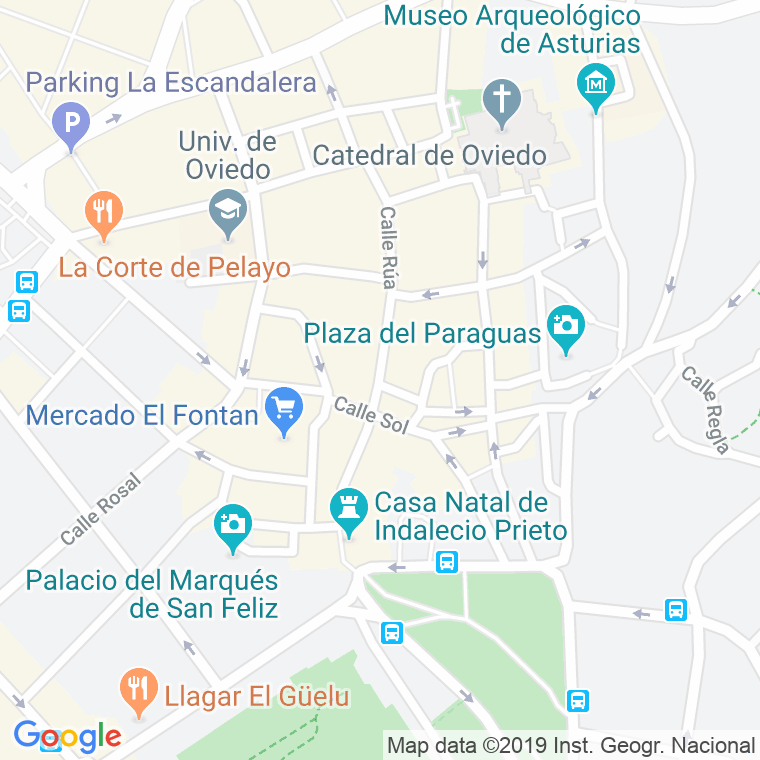 Código Postal calle Cimadevilla en Oviedo
