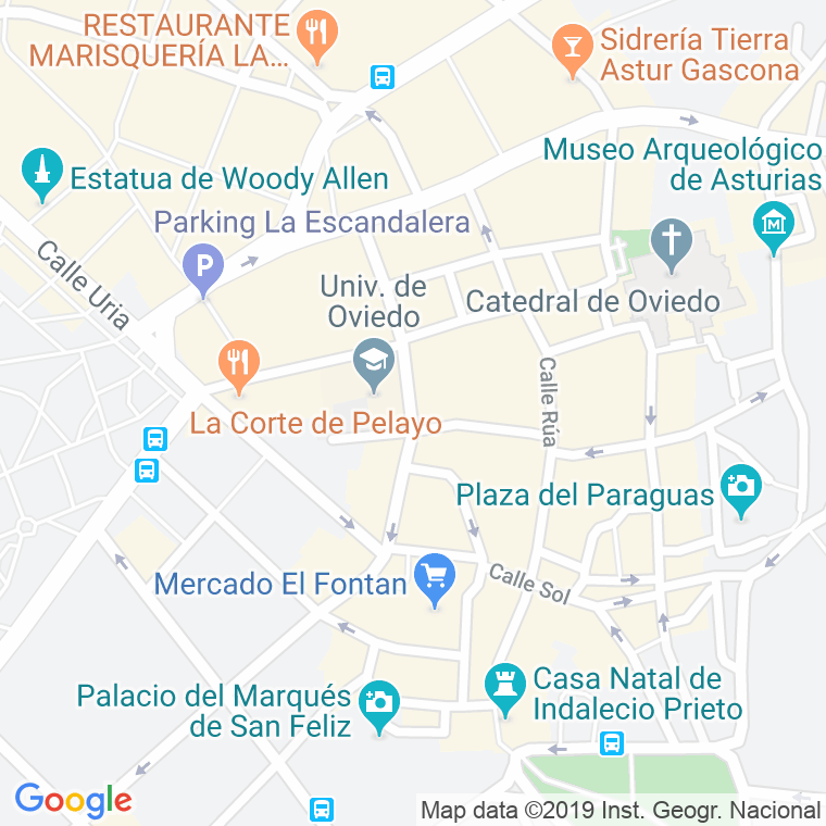 Código Postal calle Ramon Y Cajal en Oviedo