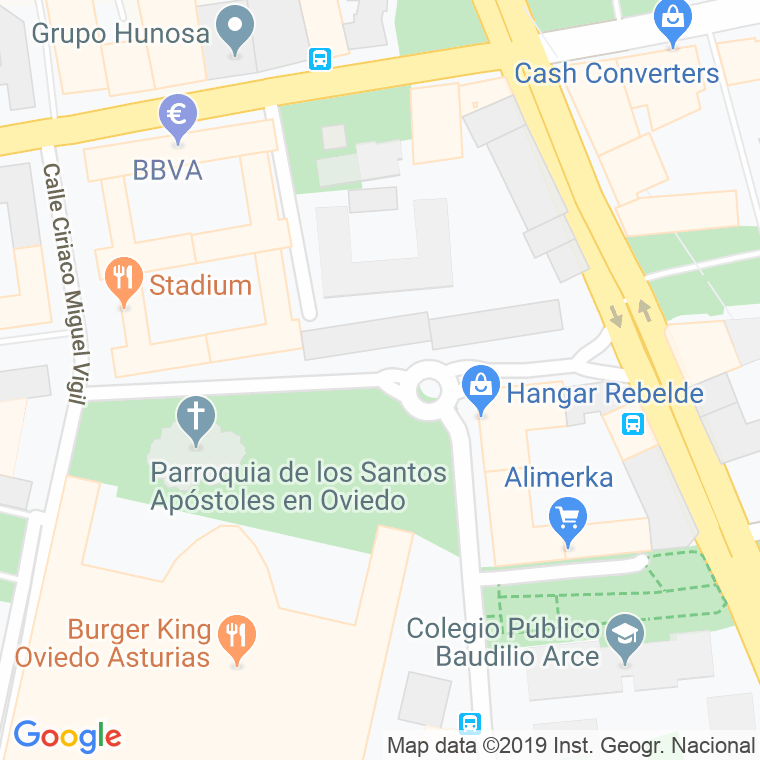 Código Postal calle Arturo Alvarez Buylla en Oviedo