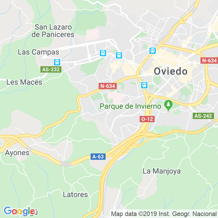 Código Postal calle Cristo, zona en Oviedo