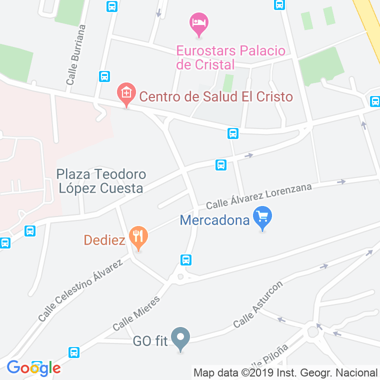 Código Postal calle Doctor Eduardo Gonzalez Menedez en Oviedo