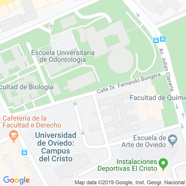 Código Postal calle Doctor Fernando Bongera en Oviedo