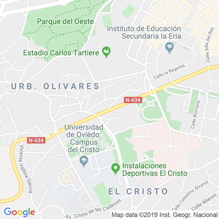 Código Postal calle Fuertes Acevedo en Oviedo