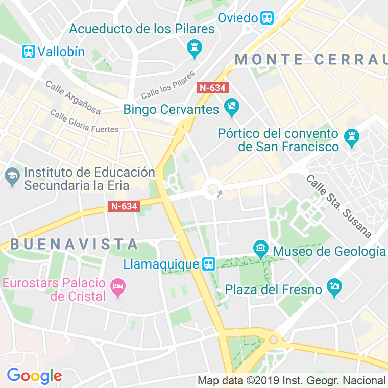 Código Postal calle Galicia, avenida (Impares Del 45 Al Final)  (Pares Del 54 Al Final) en Oviedo