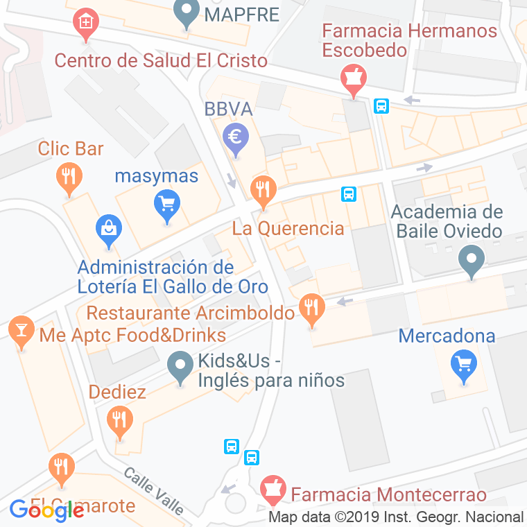 Código Postal calle Joaquin Villa Cañal en Oviedo