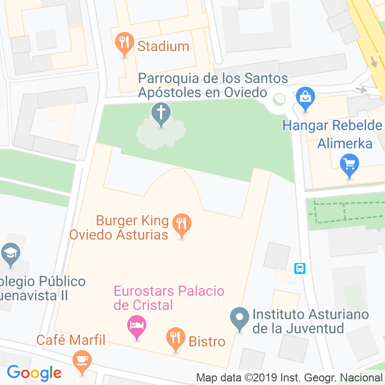Código Postal calle Jose Tartiere en Oviedo