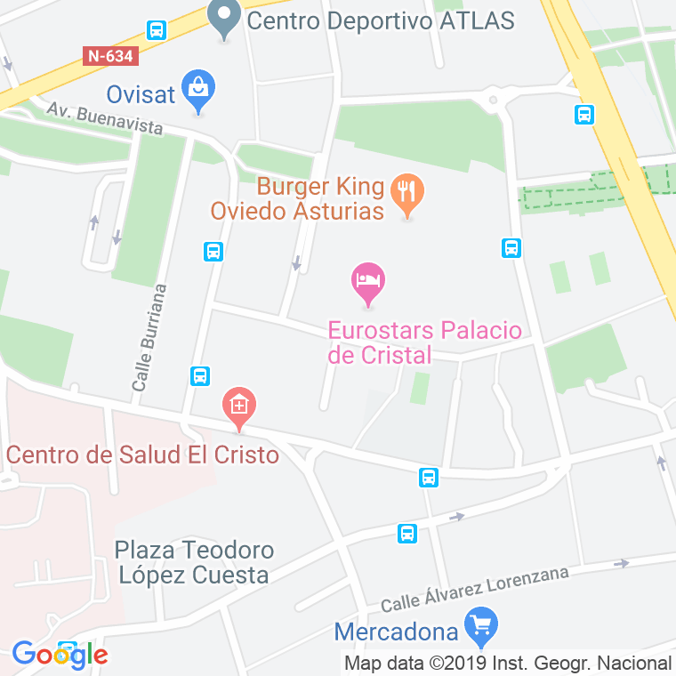 Código Postal calle Policarpo Herrero en Oviedo