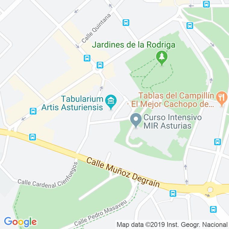 Código Postal calle Cardenal Iguanzo en Oviedo