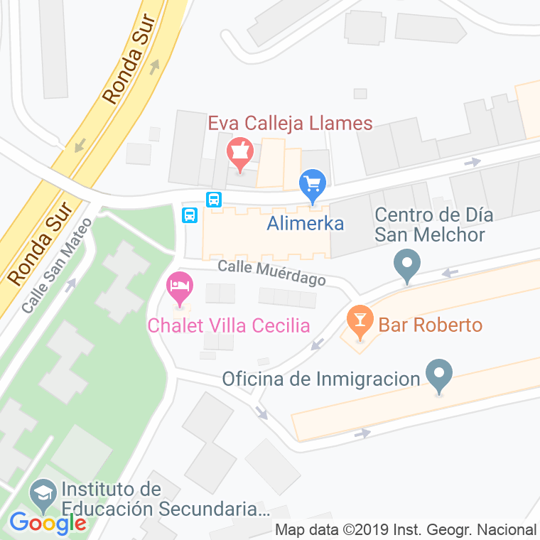 Código Postal calle Muerdago, El en Oviedo