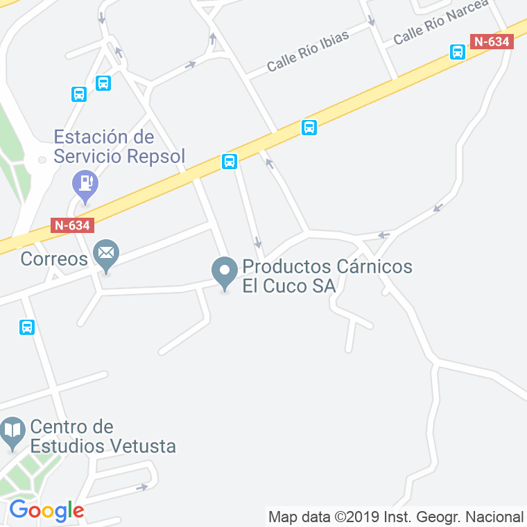 Código Postal calle Rayo en Oviedo
