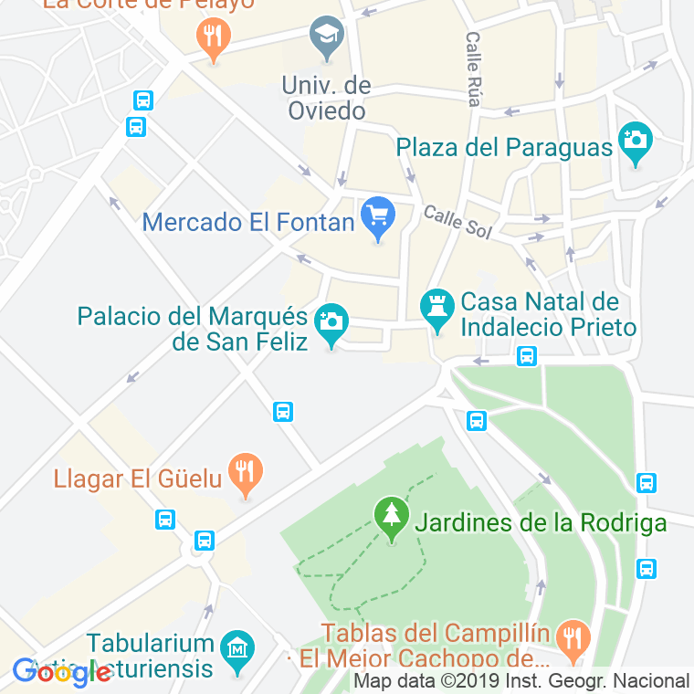 Código Postal calle Daoiz Y Velarde, plaza en Oviedo