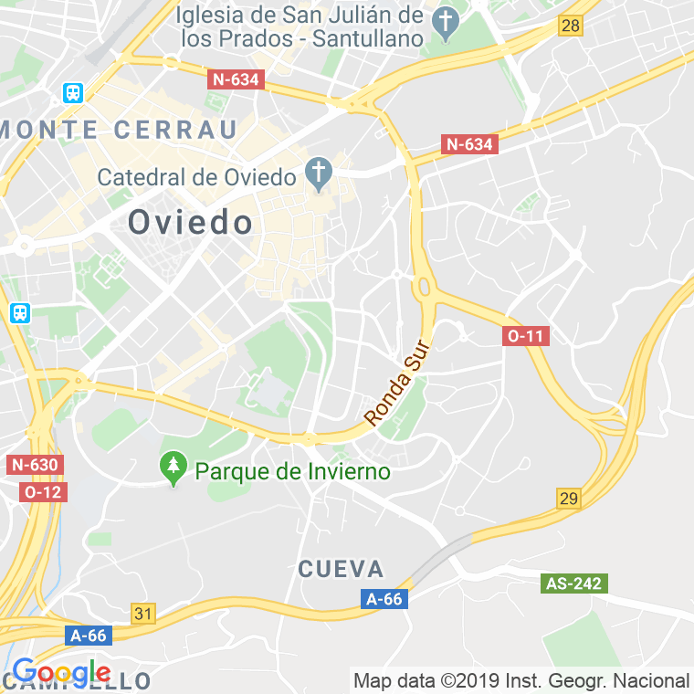 Código Postal calle Mon   (Impares Del 1 Al 7)  (Pares Del 2 Al 8) en Oviedo