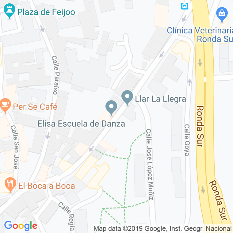 Código Postal calle Postigo Bajo en Oviedo