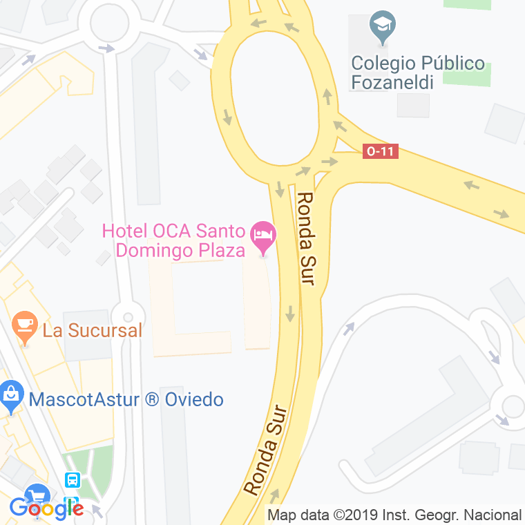 Código Postal calle Santo Domingo, plaza en Oviedo