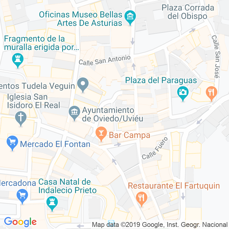 Código Postal calle Trascorrales en Oviedo