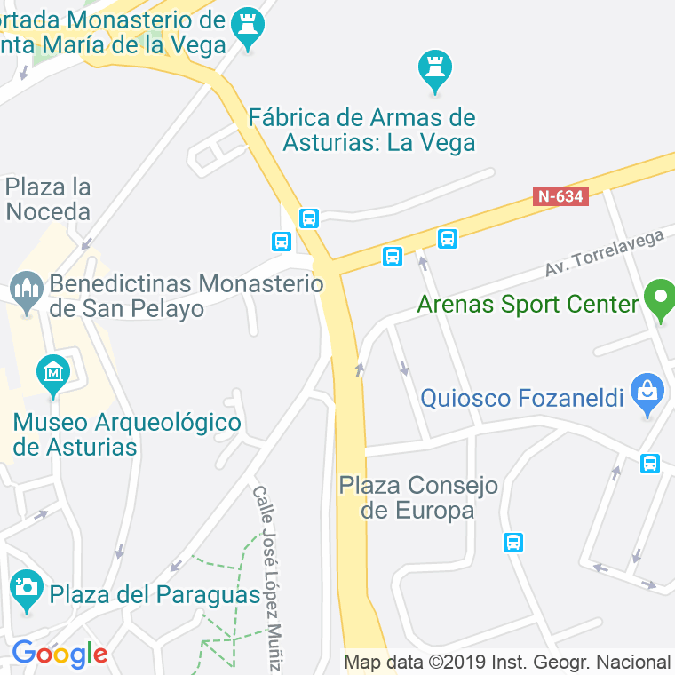 Código Postal calle Campo De Los Patos en Oviedo
