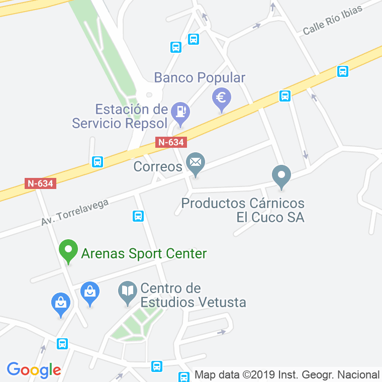 Código Postal calle Carlos Sainz en Oviedo
