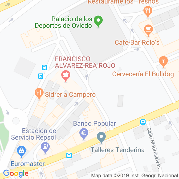 Código Postal calle Joaquin Blume en Oviedo