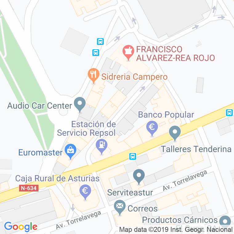 Código Postal calle Rio Deva en Oviedo